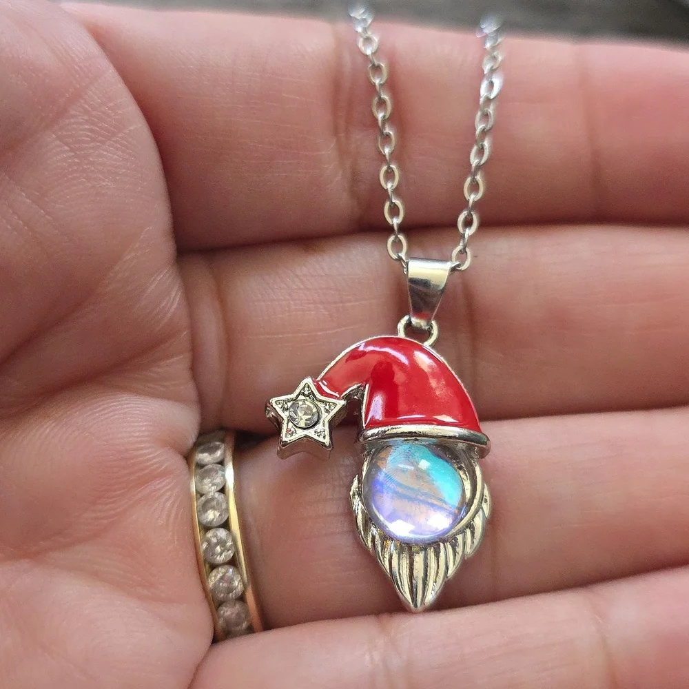 Santa Hat Pendant Necklace